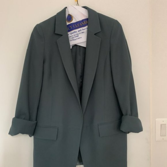 Boyfriend Blazer - Forever New - Size Medium, Teal - Picture 2 of 2